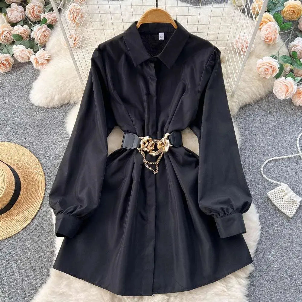 Levoire | Robe avec boucle métallique Noir Une taille