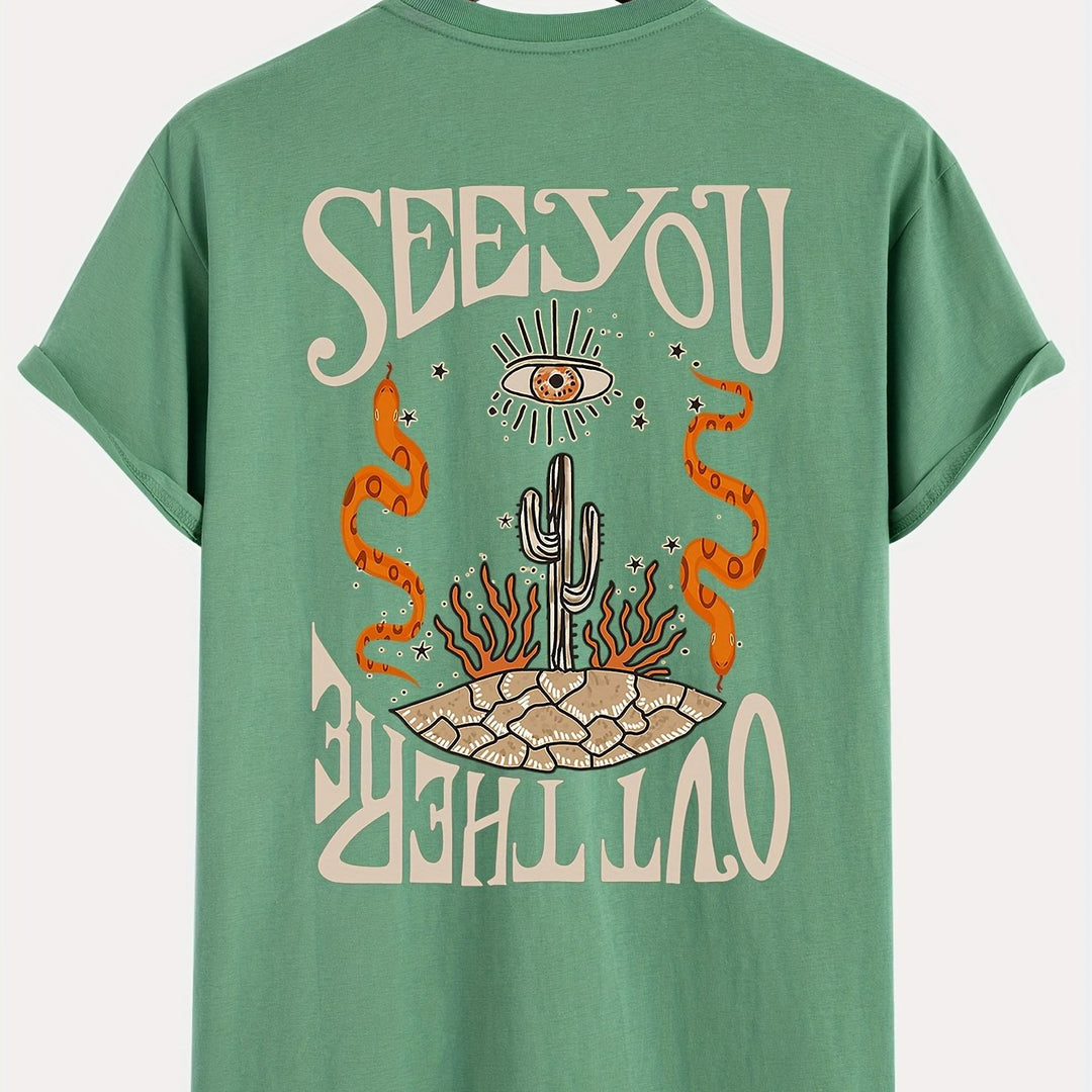 Levoire | T-Shirt Homme Avec Impression Cactus