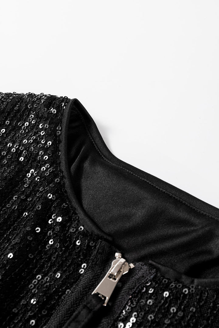 Levoire | Veste À Paillettes Noire