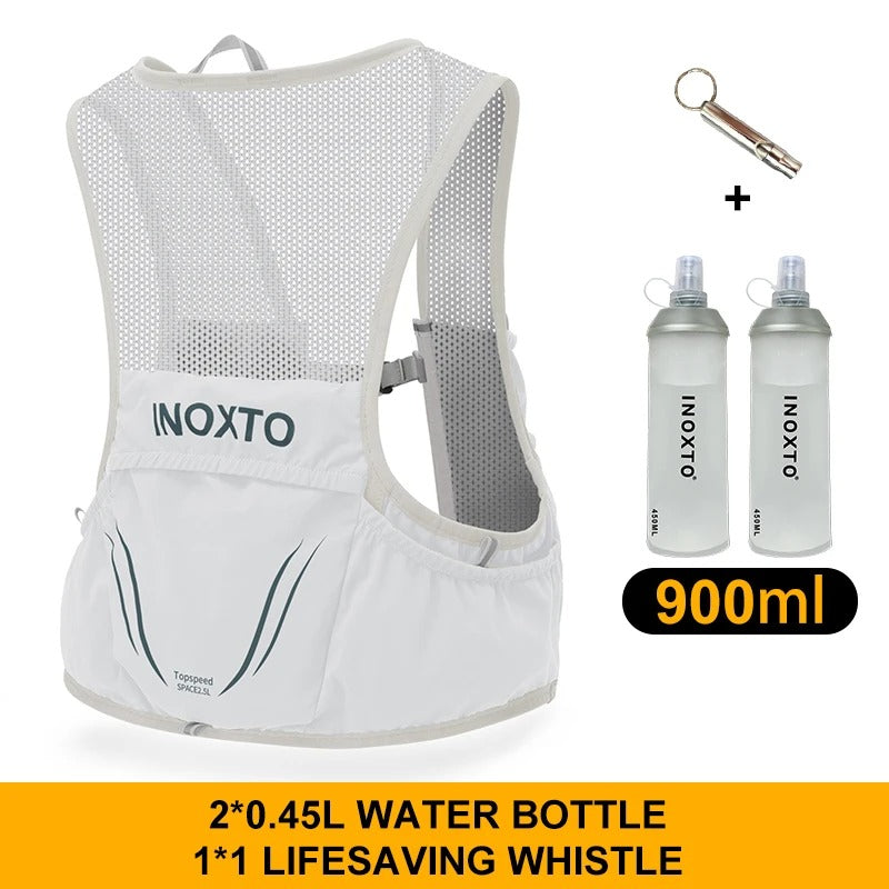 Levoire | Gilet Trailrunning avec 2 Bouteilles Souples Hydratation
