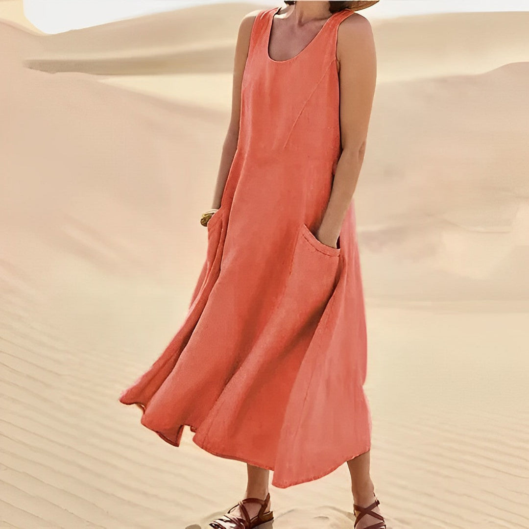 Levoire | Robe D'Été Pour Femmes Design Élégant Orange