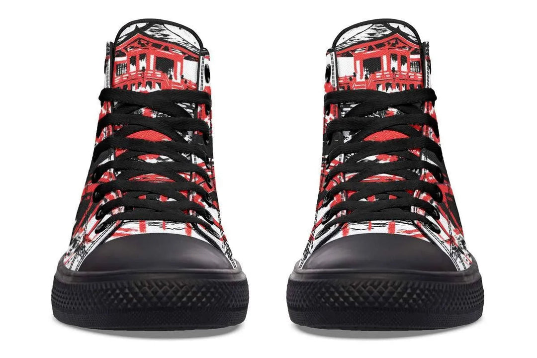 Levoire | Sneaker haute en toile imprimée – Style unique et confort garanti