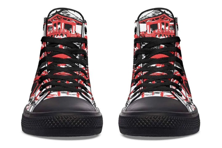 Levoire | Sneaker haute en toile imprimée – Style unique et confort garanti