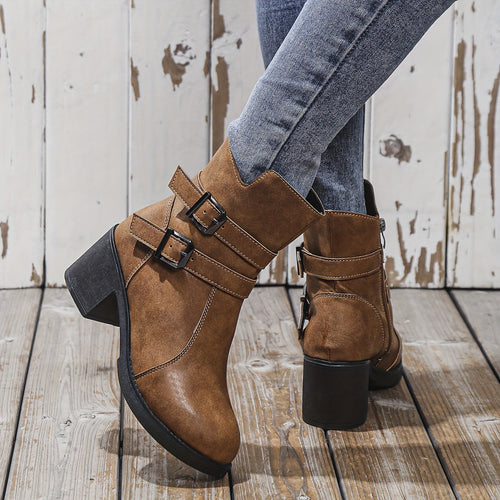 Levoire | Bottes À Semelle Épaisse Sans Combinaison Avec Fermeture Éclair Latérale