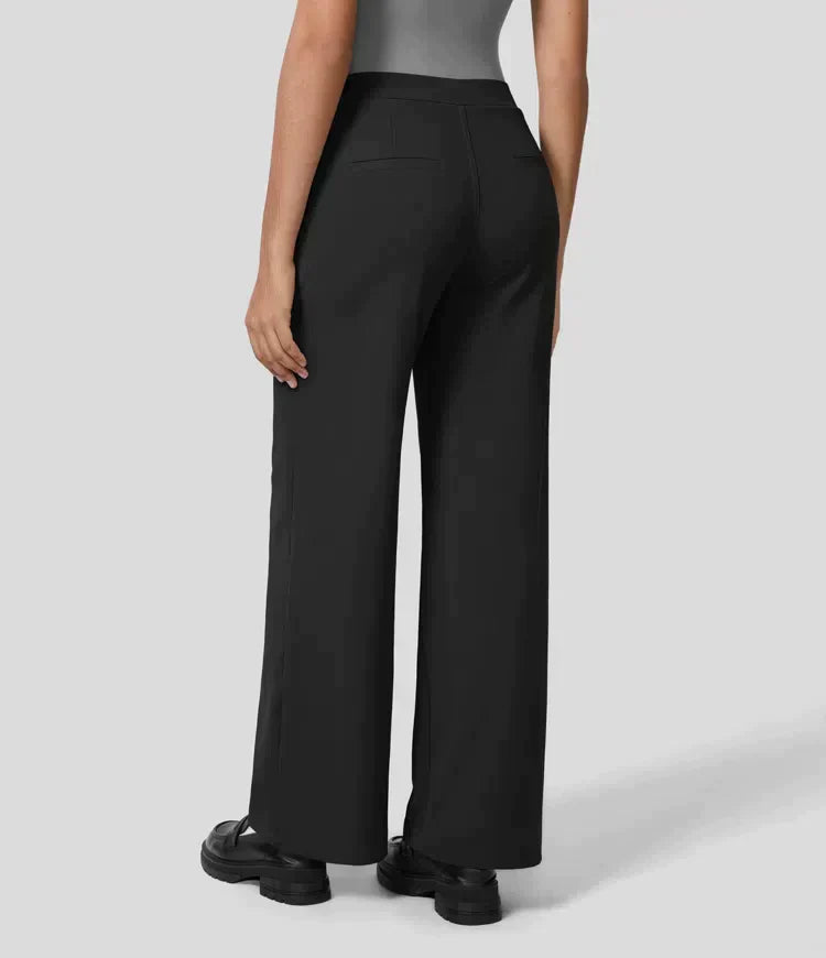 Levoire | Pantalon Palazzo Évasé Taille Haute Pour Femmes