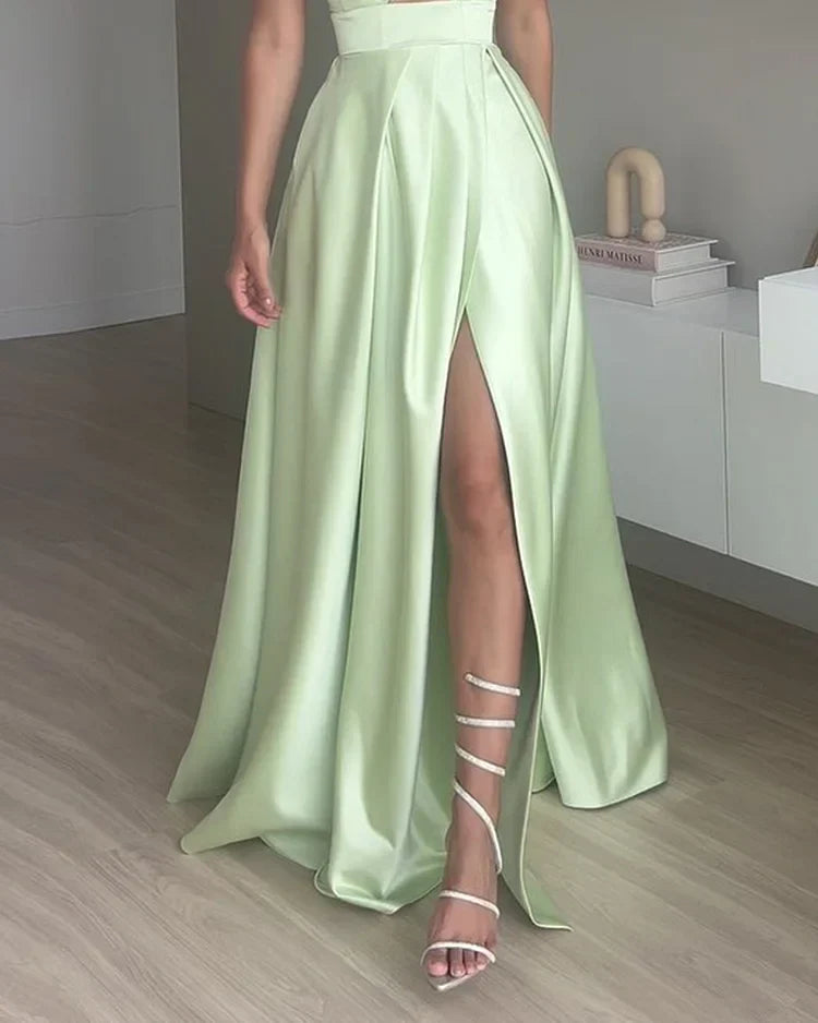 Levoire | Femmes Stylé Robe Maxi Sans Manches