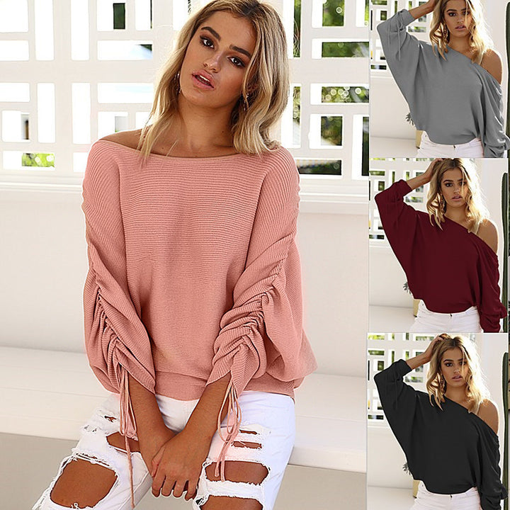 Pull oversized femme à coupe asymétrique Levoire