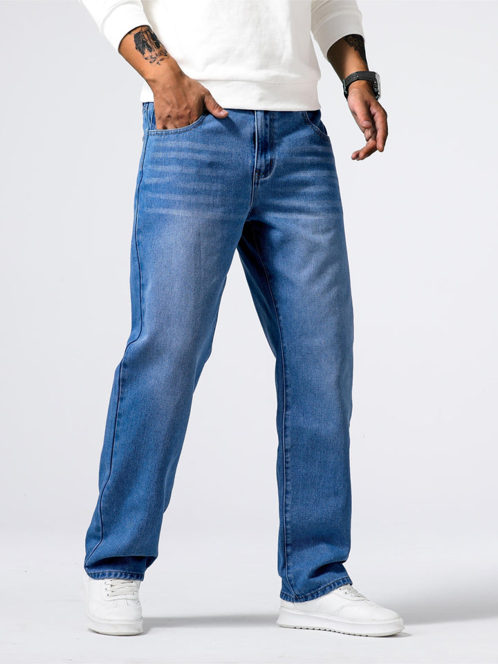 Levoire | Pantalons Détente Rento Droits Bleu B