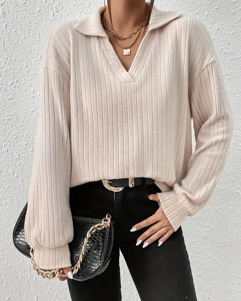 Levoire | Yhdistelemätön Ribbineule Sweatshirt