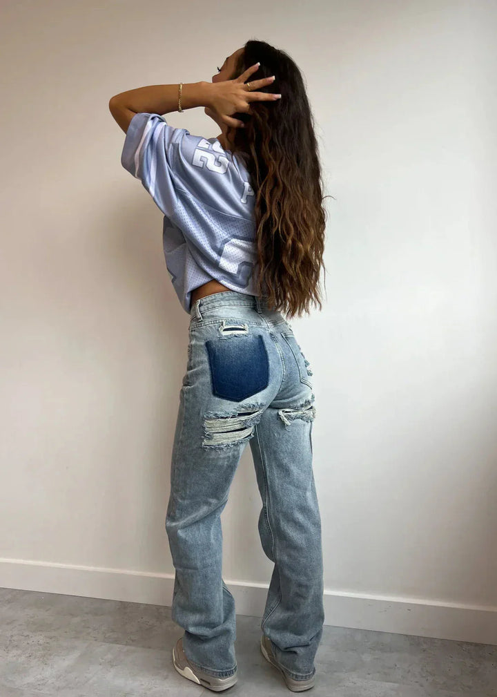 Levoire | Jean À Coupe Droite Bleu