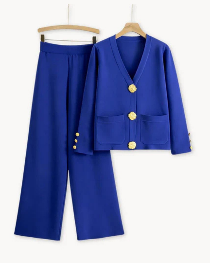 Levoire | Ensemble Tricoté Luxe Bleu