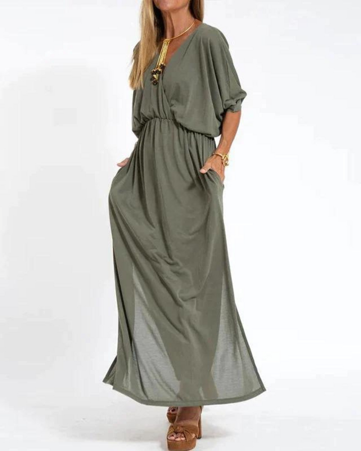 Levoire | Robe Longue Vintage Maribel Vert foncé