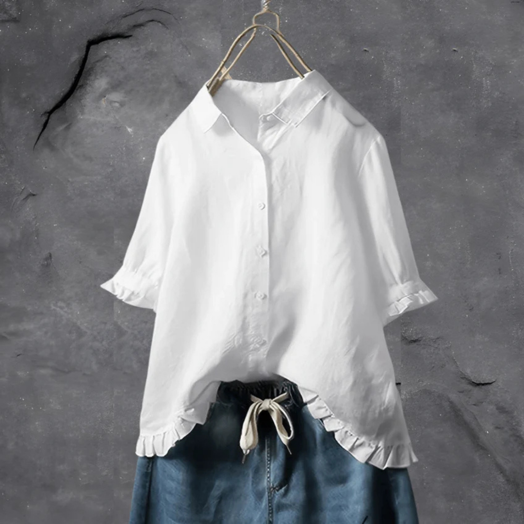 Levoire | Chemise Boutonnée À Coupe Ample Pour - Femmes - Confortable Blanc