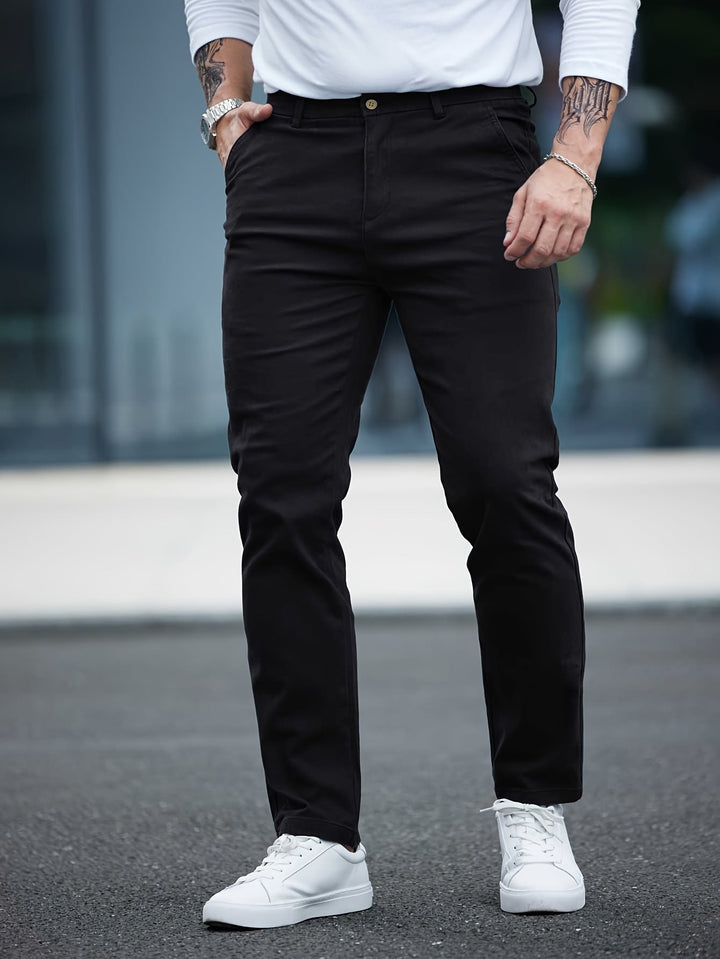 Levoire | Pantalon En Coton Slim Fit Pour Homme Avec Broderie Couleurs De Saison
