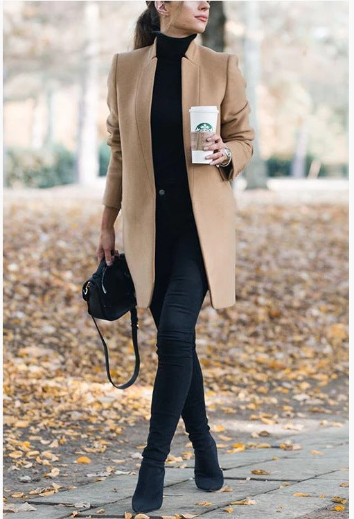 Levoire | Manteau En Laine Non Mélangé Avec Col