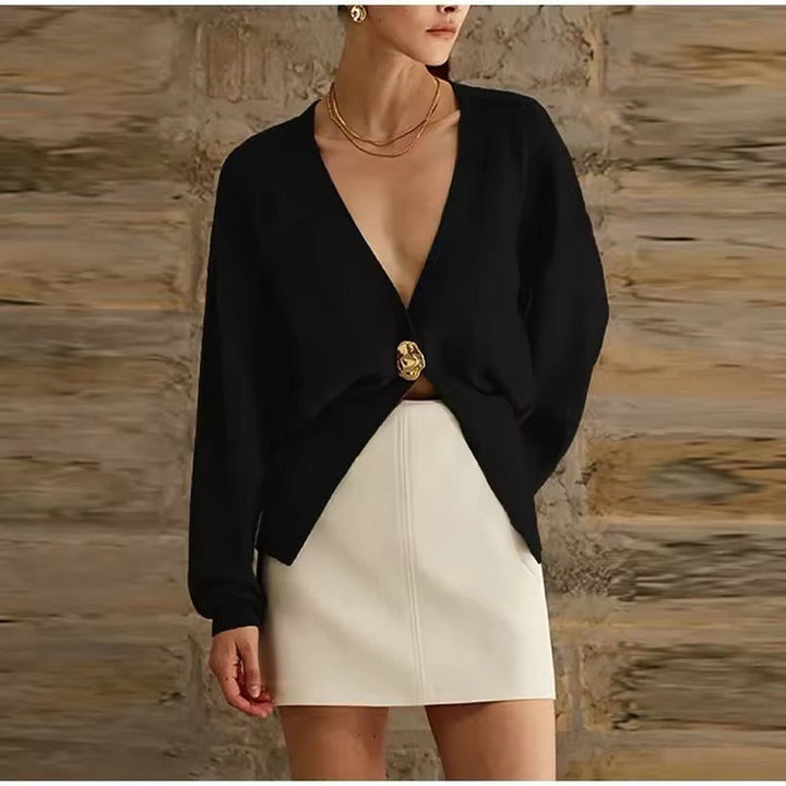 Levoire | Gilet Avec Bouton Doré