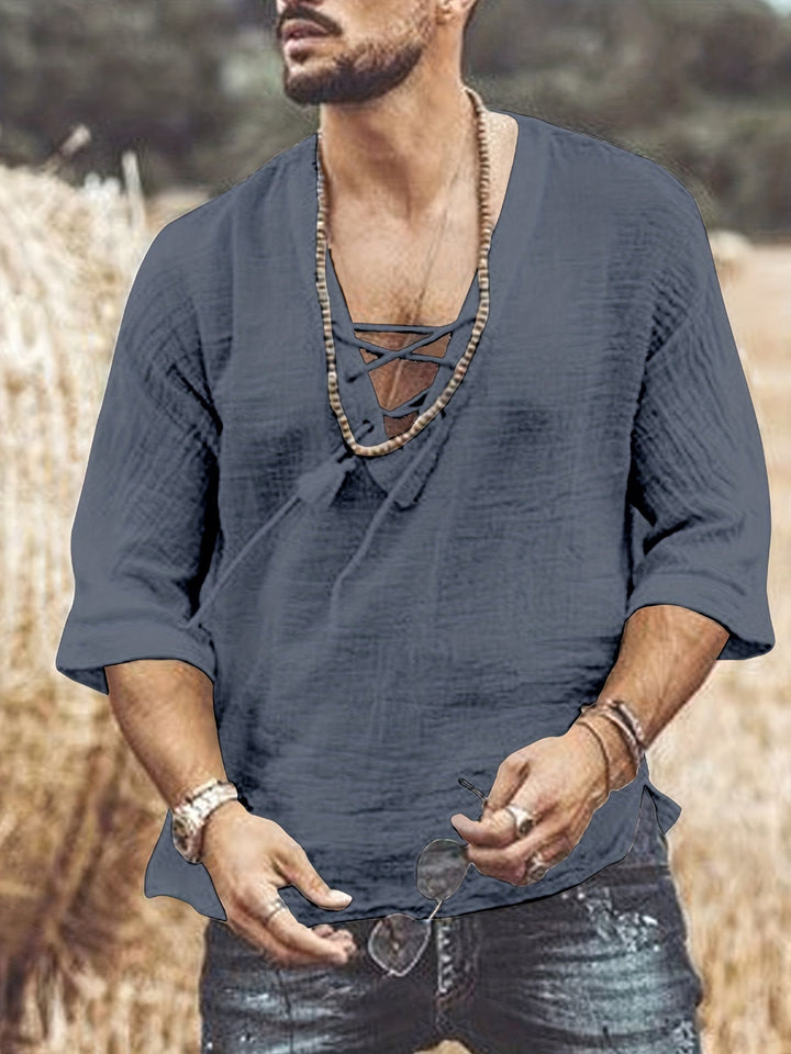 Levoire | T-Shirt V En Coton Respirant Pour Hommes