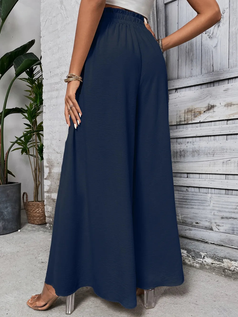 Levoire | Honey Tied Pantalon Large Taille Haute