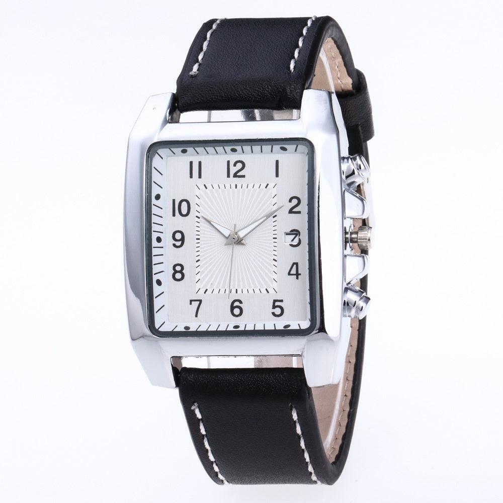 Levoire | Montres Classiques Pour Hommes Quadrat Argent Noir