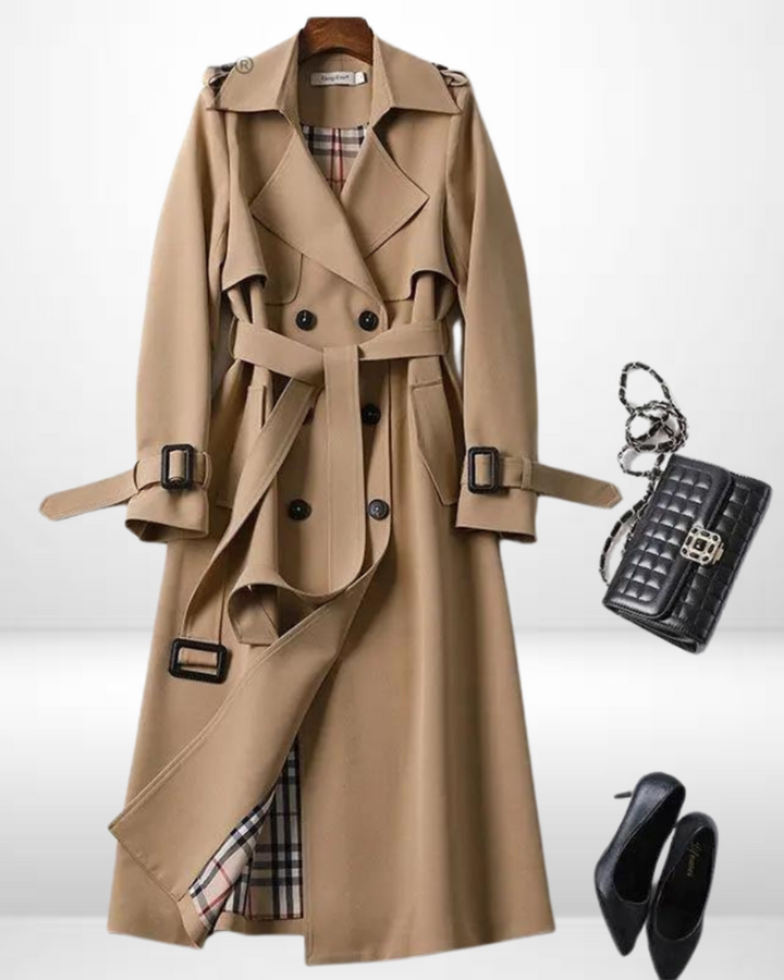 Levoire | Manteau Trench Élégant Pour Femmes Khaki
