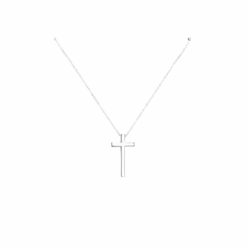 Levoire | Chaîne En Croix Dorée Argent 45cm