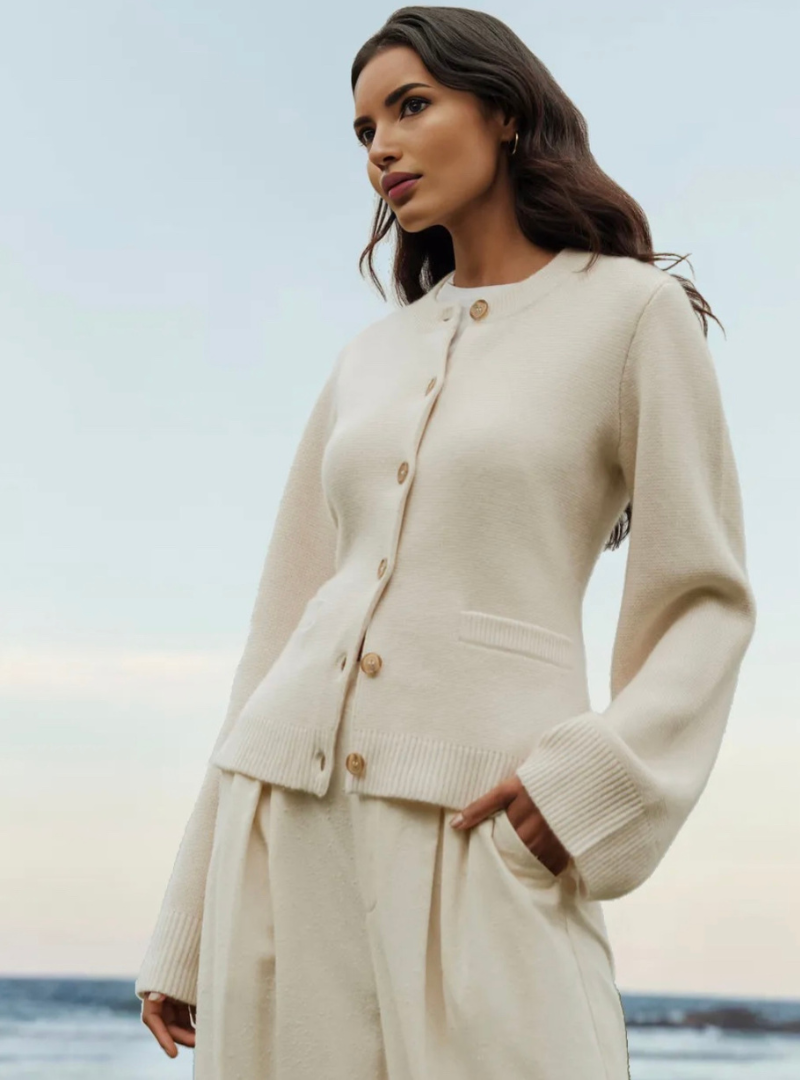 Levoire | Femme Cardigan Doux Avec Boutons
