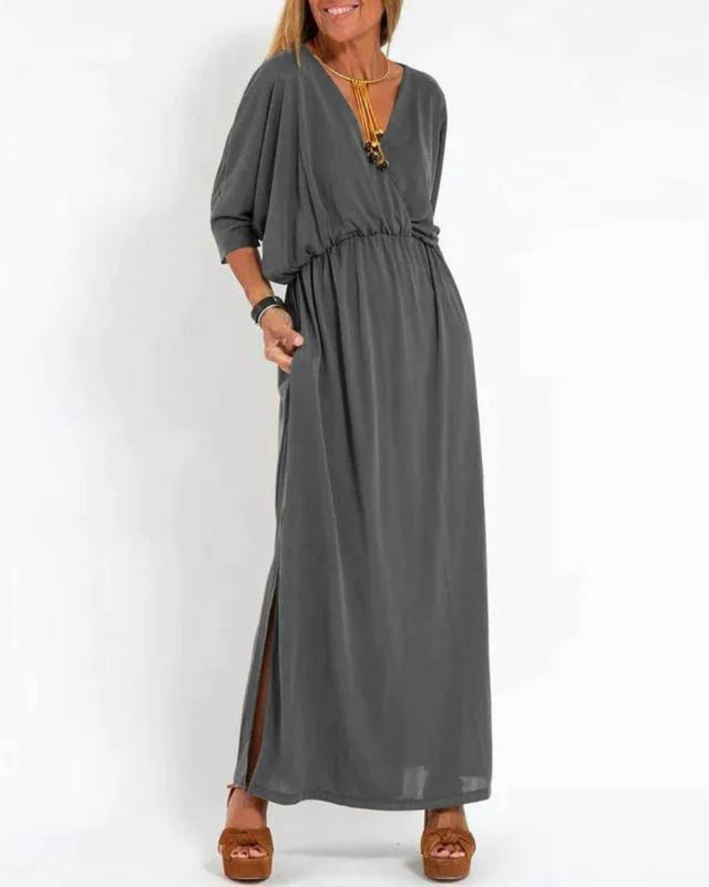 Levoire | Robe Longue Vintage Maribel Gris