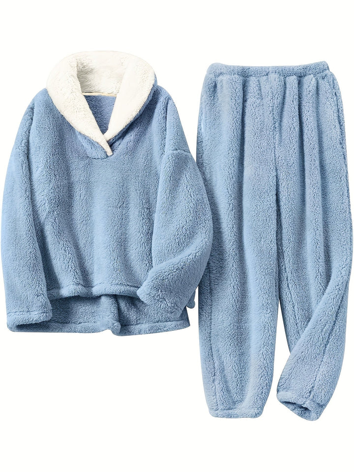 Levoire | Ensemble Flanelle Doux Sininen