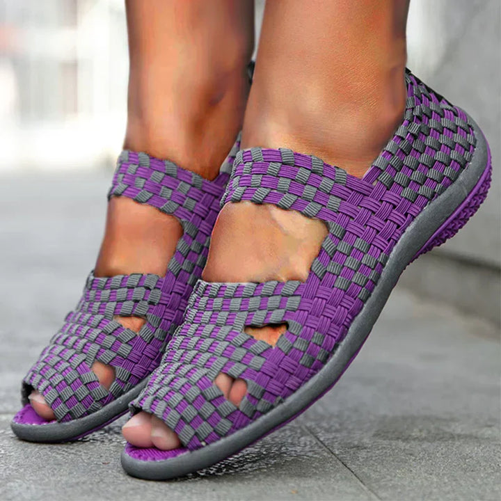 Levoire | Chaussures Avec Sangle Élastique Pour Femmes Violet
