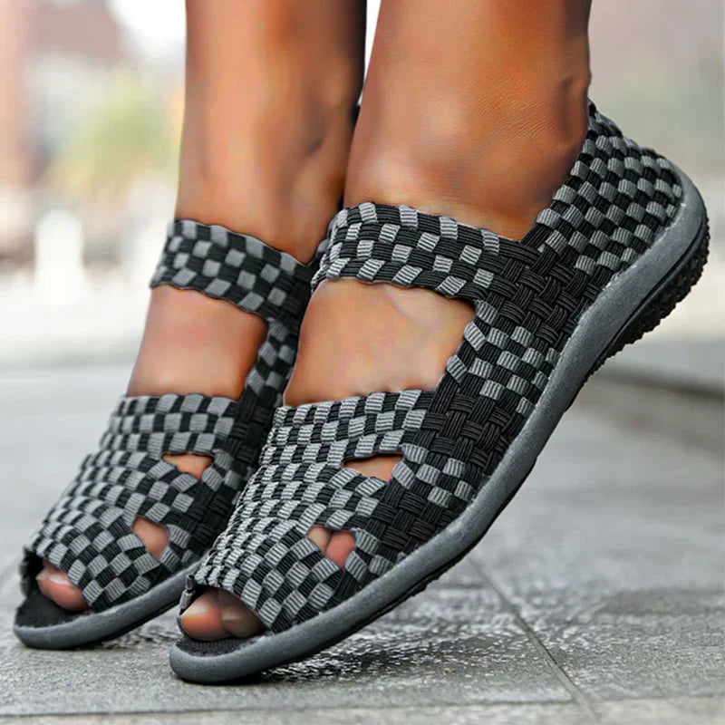 Levoire | Chaussures Confortables Avec Sangle Élastique Noir