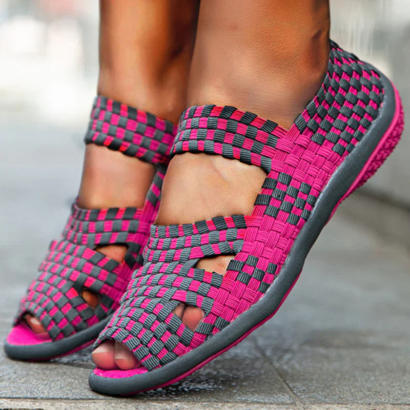 Levoire | Chaussures Avec Sangle Élastique Pour Femmes Rose