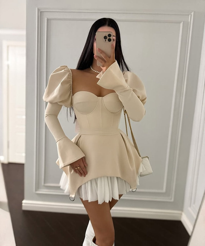 Levoire | Robe Classique Avec Une Coupe Moderne Beige