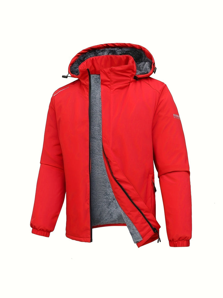Levoire | Veste En Fleece Imperméable Avec Capuche Rot