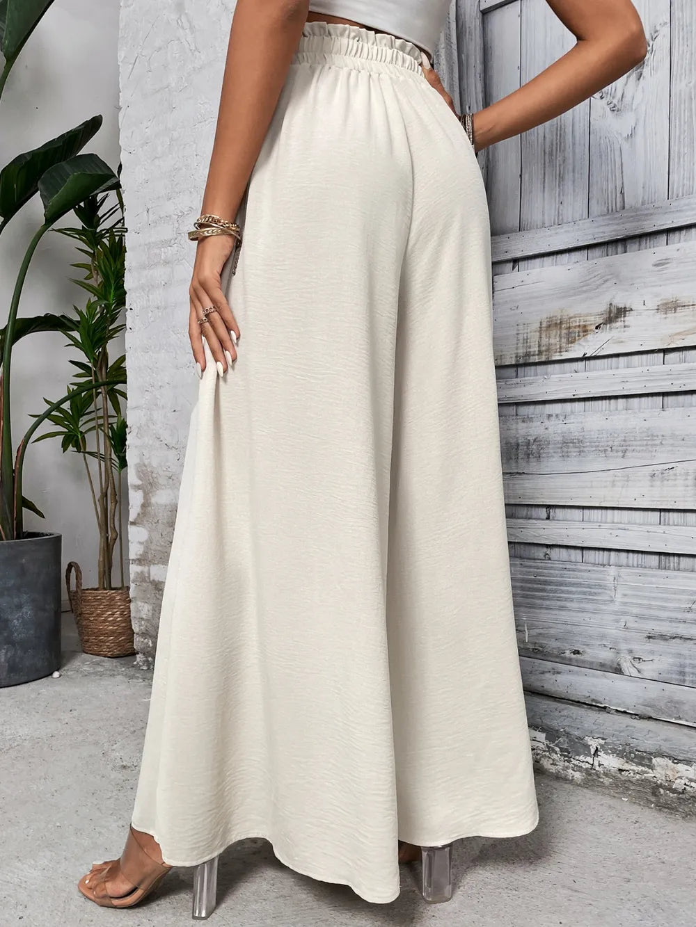Levoire | Honey Tied Pantalon Large Taille Haute