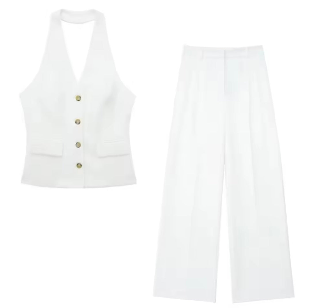 Levoire | Costume Pour Femmes Élégant Blanc