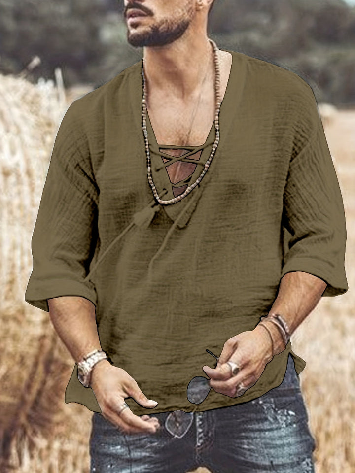 Levoire | T-Shirt V En Coton Respirant Pour Hommes