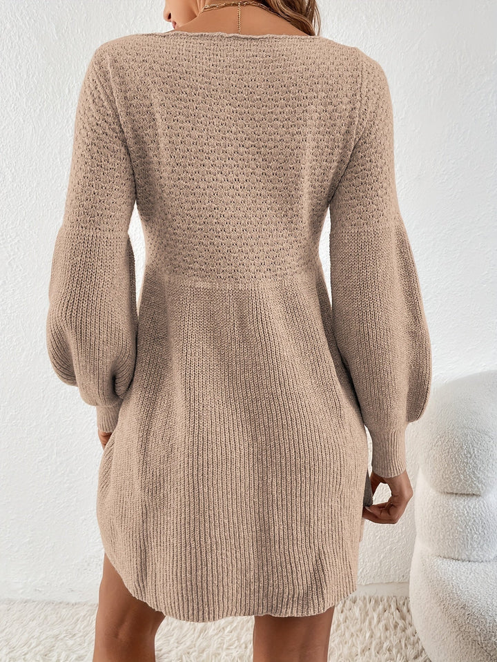Levoire | Chic Robe Tricot Unie Pour Femmes