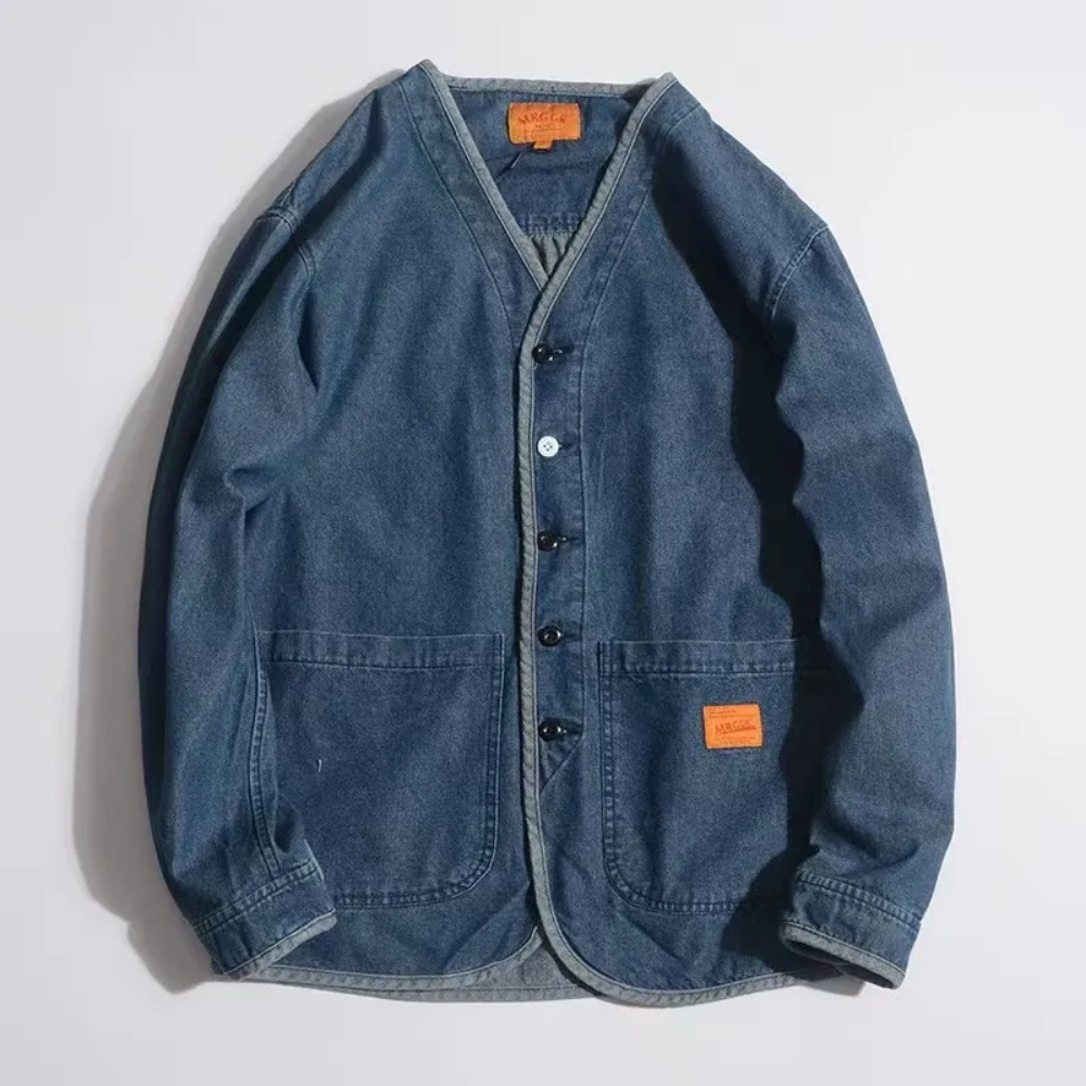 Levoire | Veste En Jean Classique Au Design Minimaliste Bleu