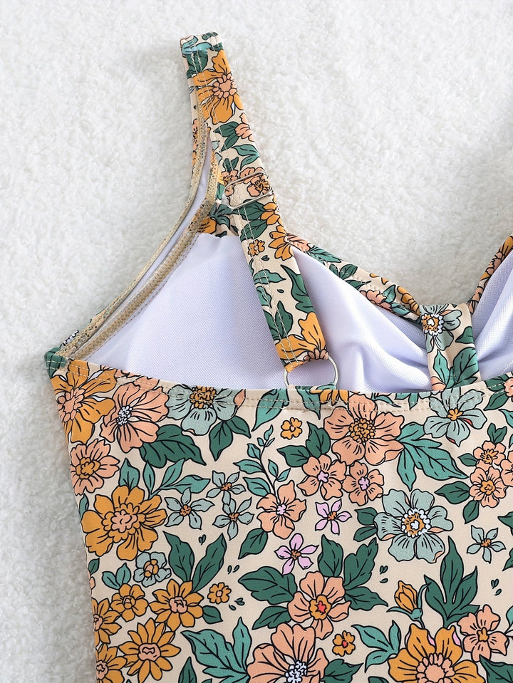 Levoire | Imprimé Floral Maillot De Bain Une Pièce Avec Décolleté En V