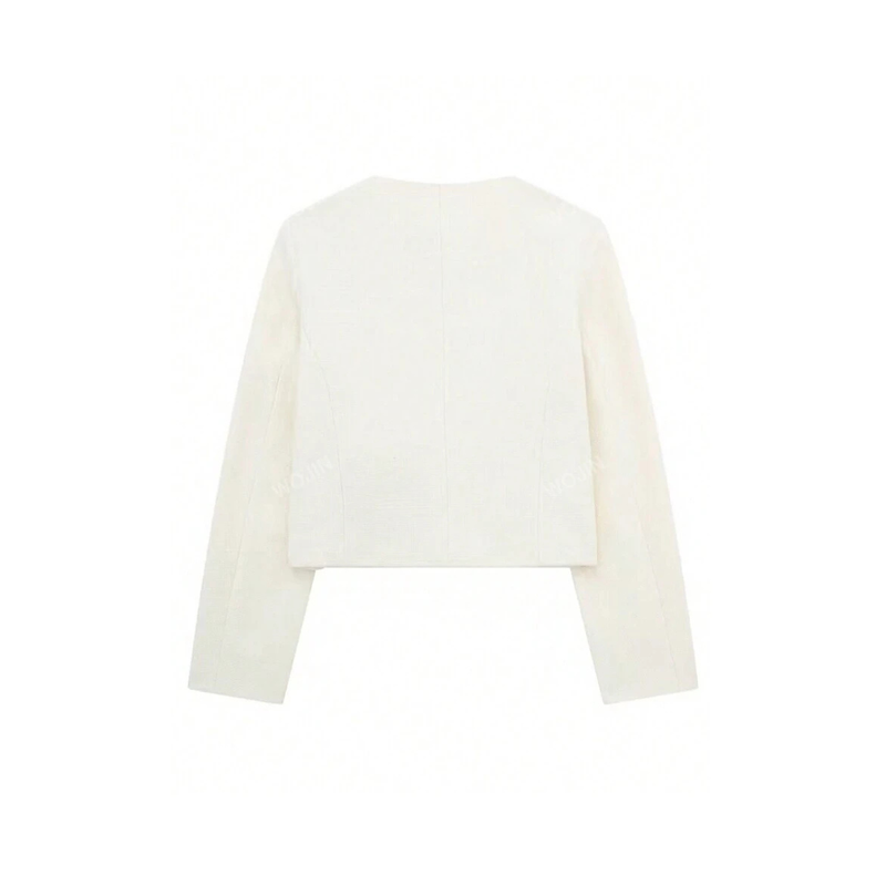 Levoire | Blazer Bouclé Élégance Avec Des Accents Dorés