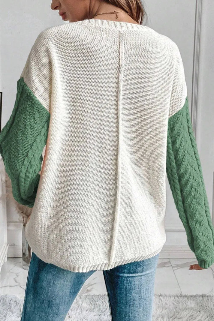 Levoire | Pull Long À Manches Longues Chaud Avec Col Rond Et Poche