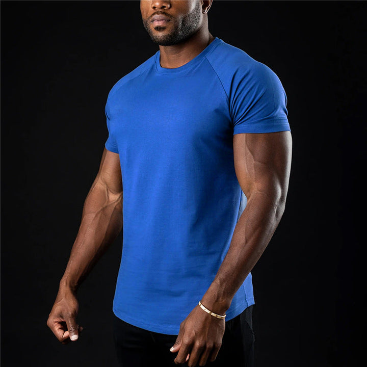 Levoire | T-Shirt D'Été Basique Pour Hommes Bleu