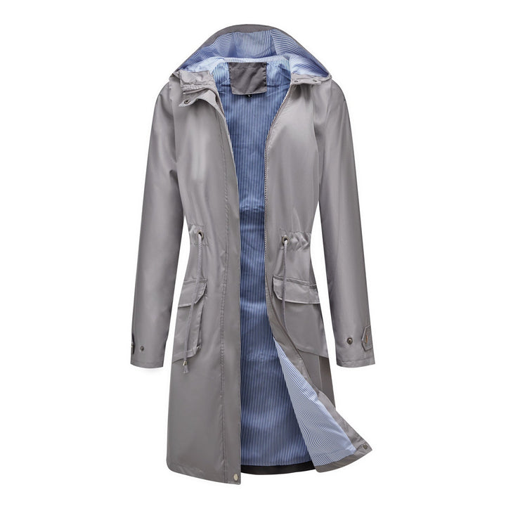 Levoire | Manteau Avec Capuche Élégante Gris