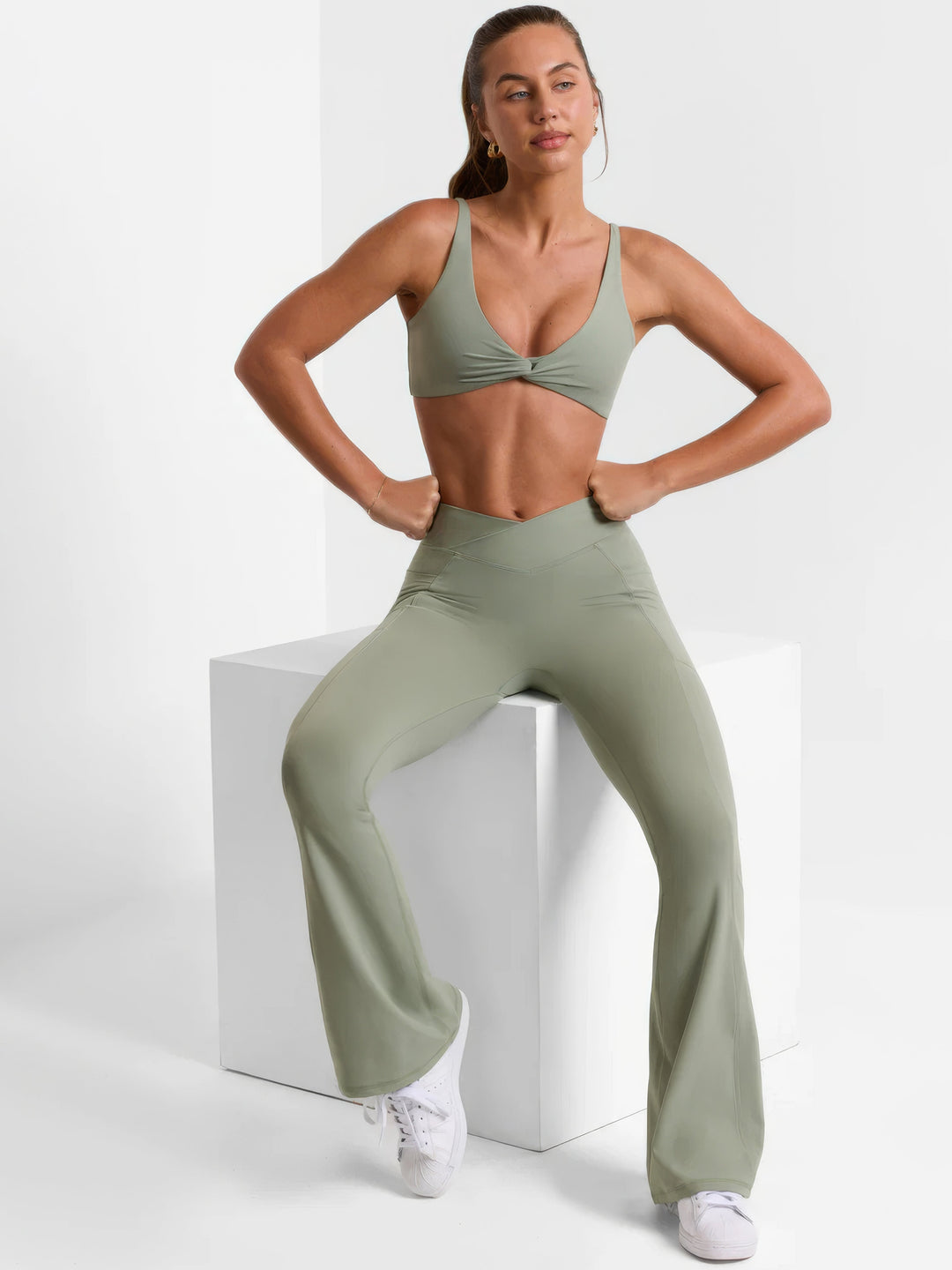 Levoire | Leggings Ajustés À Taille Évasée