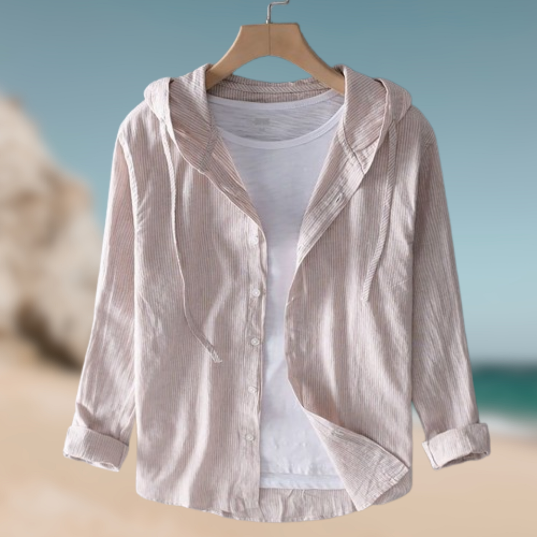Levoire | Chemise respirante avec capuche Abricot