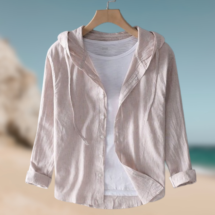 Levoire | Chemise respirante avec capuche Abricot