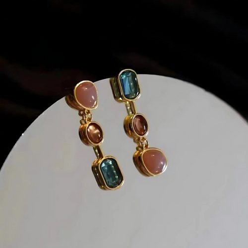 Levoire | Pendent Boucles D'Oreilles Avec Pierres Colorées