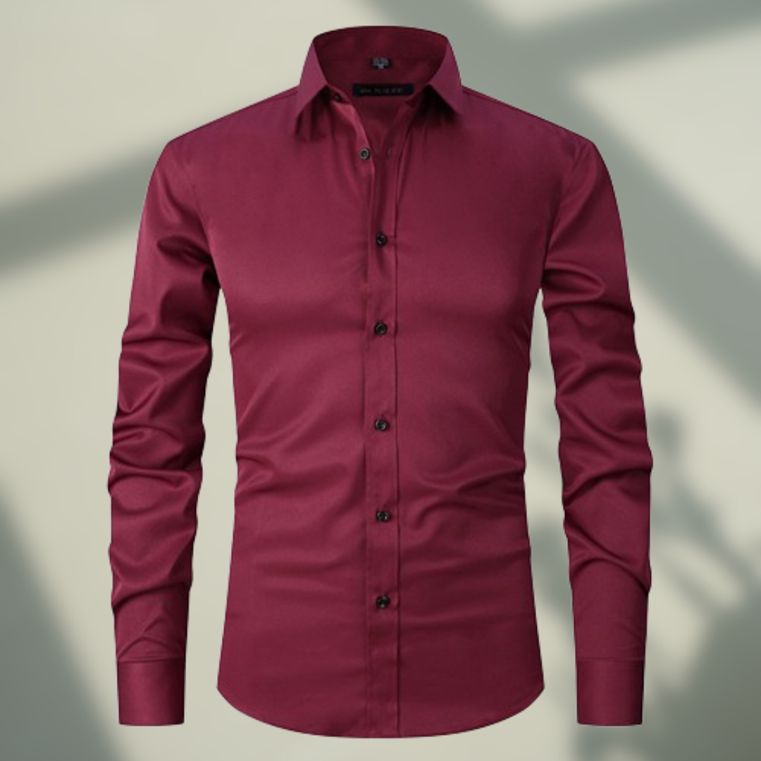 Levoire | Chemise élastique élégante Bordeaux