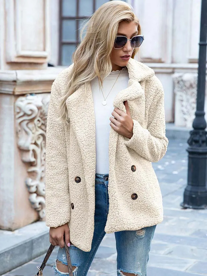 Levoire | Veste Teddy Chaude Et Tendance Beige