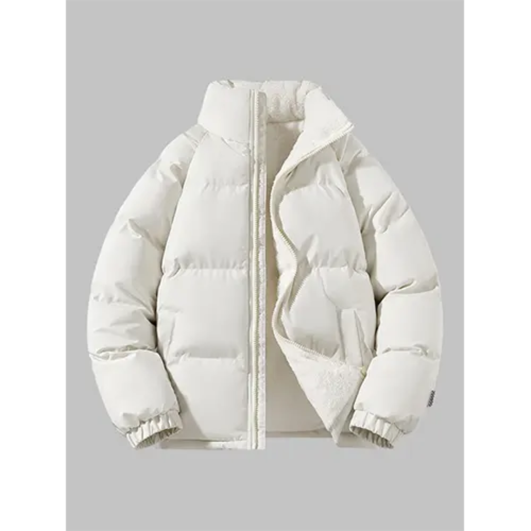 Levoire | Veste à capuche zippée chaude Beige